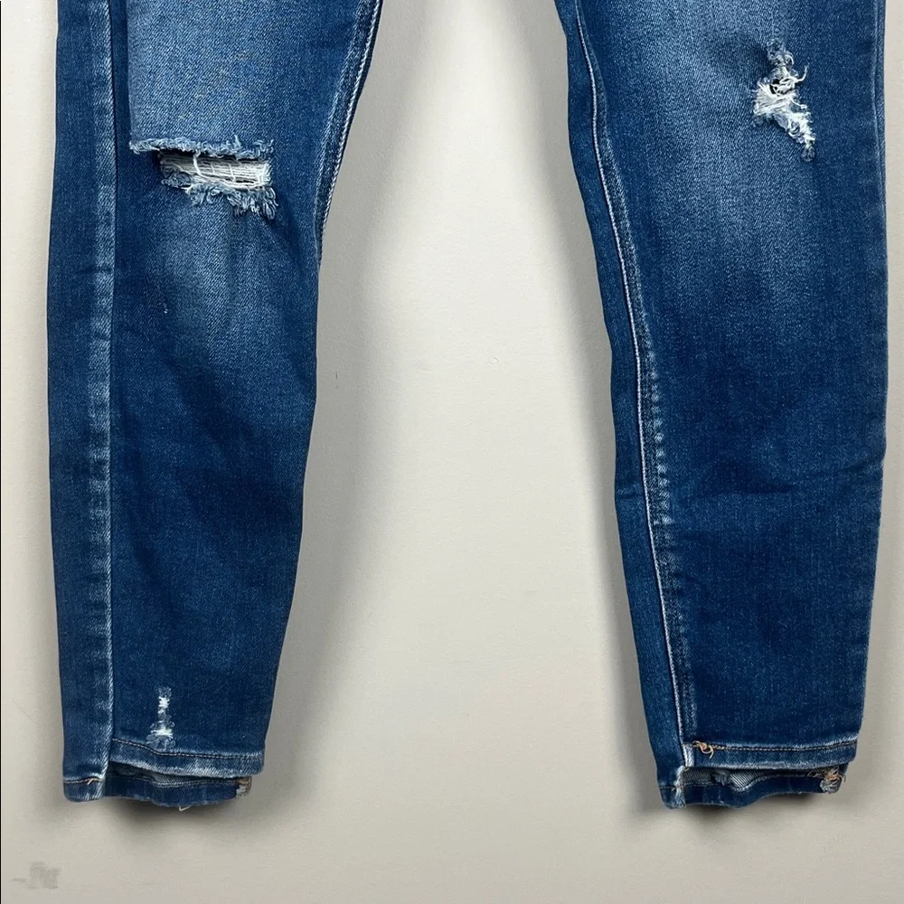 Kancan Dark Blue Distressed Ankle Jeans SZ 9/28‎
